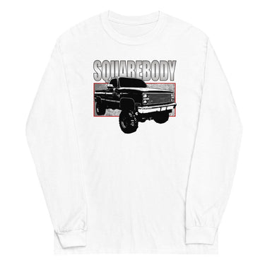 80s Squarebody 4x4 Long Sleeve T-Shirt in white